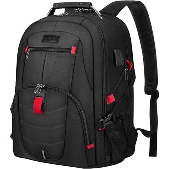 Travel Laptop Backpack Waterproof Anti Theft Backpack with Lock and USB Port - Picture 7 of 7